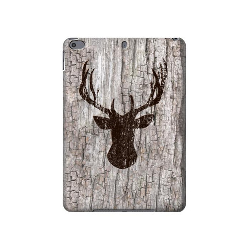 S2505 Reindeer Head Old Wood Texture Graphic Hard Case For iPad Pro 10.5, iPad Air (2019, 3rd)