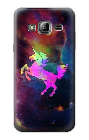 S2486 Rainbow Unicorn Nebula Space Case For Samsung Galaxy J3 (2016)