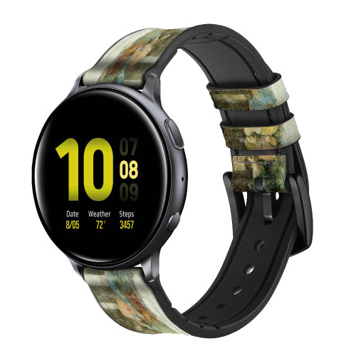 CA0016 Leonardo DaVinci The Last Supper Leather & Silicone Smart Watch Band Strap For Samsung Galaxy Watch, Gear, Active