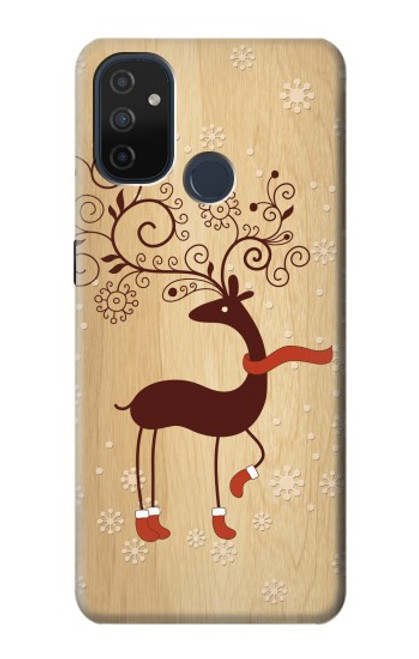 S3081 Wooden Raindeer Graphic Printed Case For OnePlus Nord N100