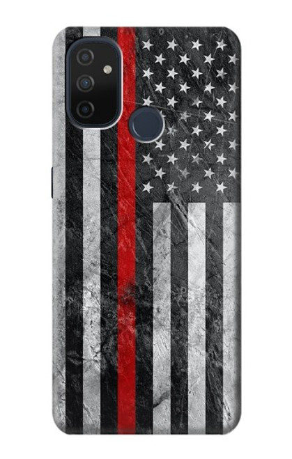 S3687 Firefighter Thin Red Line American Flag Case For OnePlus Nord N100