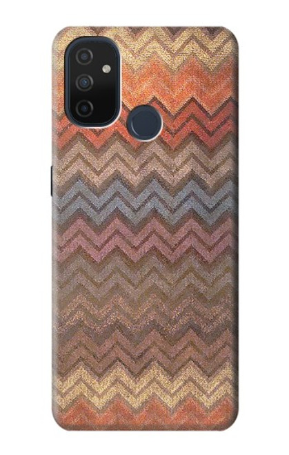 S3752 Zigzag Fabric Pattern Graphic Printed Case For OnePlus Nord N100