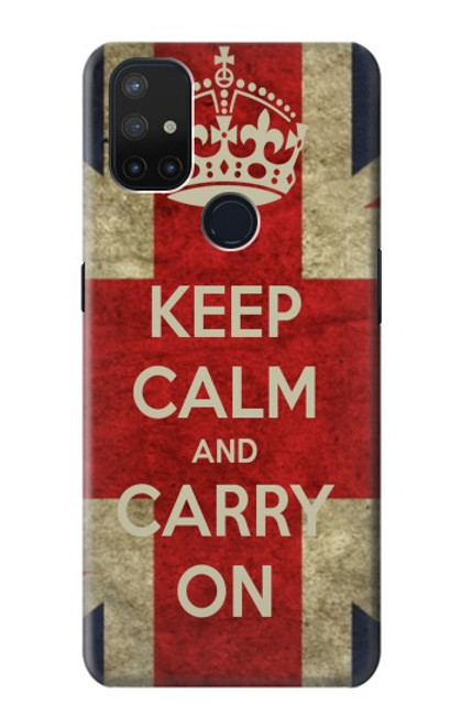 S0674 Keep Calm and Carry On Case For OnePlus Nord N10 5G
