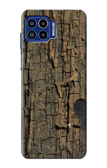 S0598 Wood Graphic Printed Case For Motorola One 5G