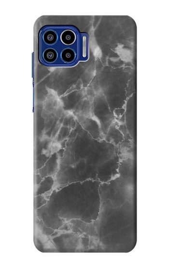 S2526 Black Marble Graphic Printed Case For Motorola One 5G