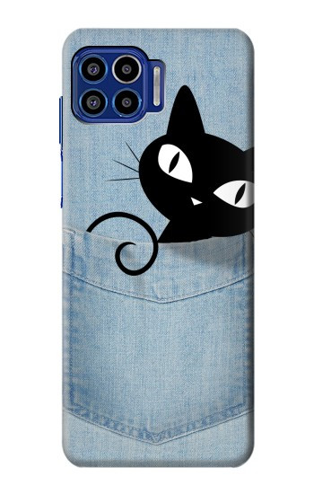 S2641 Pocket Black Cat Case For Motorola One 5G