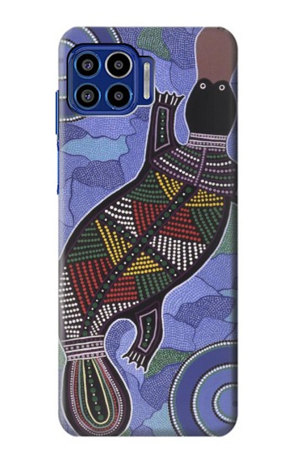 S3387 Platypus Australian Aboriginal Art Case For Motorola One 5G