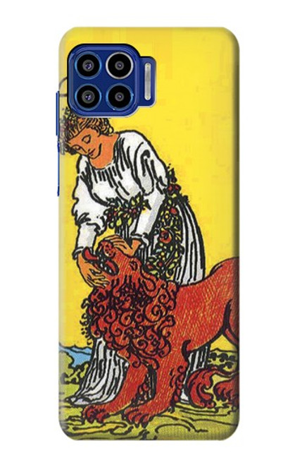 S3458 Strength Tarot Card Case For Motorola One 5G