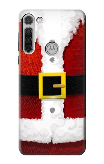 S2846 Christmas Santa Red Suit Case For Motorola Moto G8