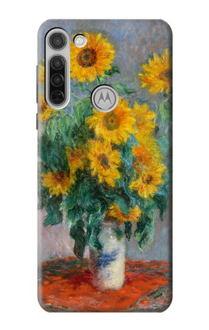 S2937 Claude Monet Bouquet of Sunflowers Case For Motorola Moto G8