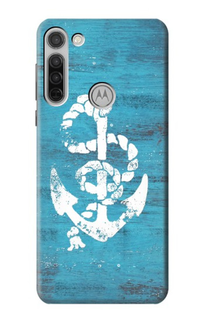 S3053 Marine Anchor Blue Case For Motorola Moto G8