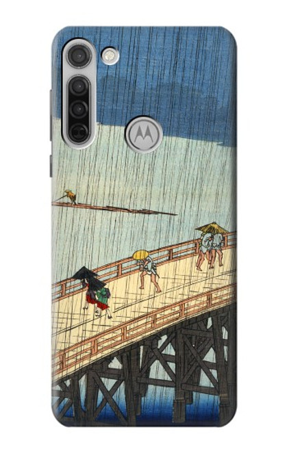 S3347 Utagawa Hiroshige Sudden shower Case For Motorola Moto G8