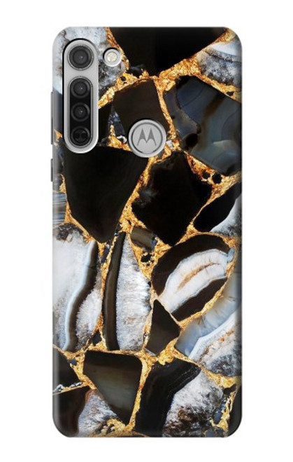 S3419 Gold Marble Graphic Print Case For Motorola Moto G8