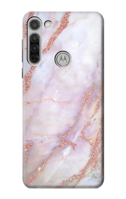 S3482 Soft Pink Marble Graphic Print Case For Motorola Moto G8