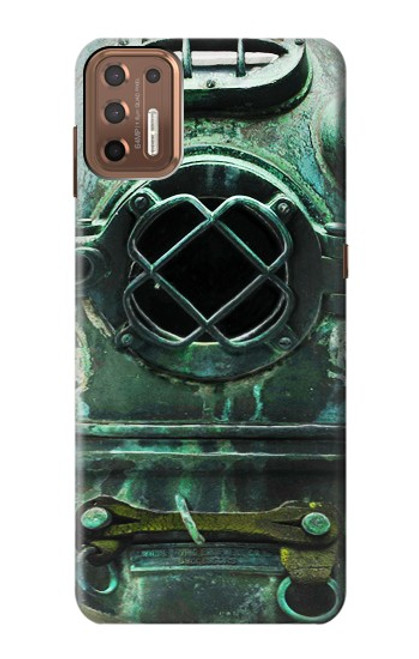 S2632 Antique Vintage Deep Sea Diver Helmet Case For Motorola Moto G9 Plus