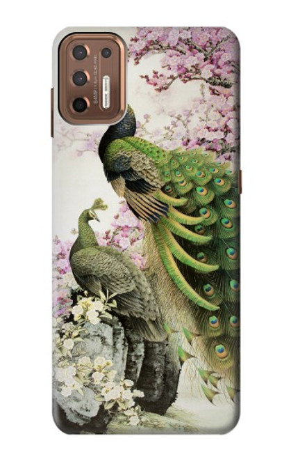 S2773 Peacock Chinese Brush Painting Case For Motorola Moto G9 Plus