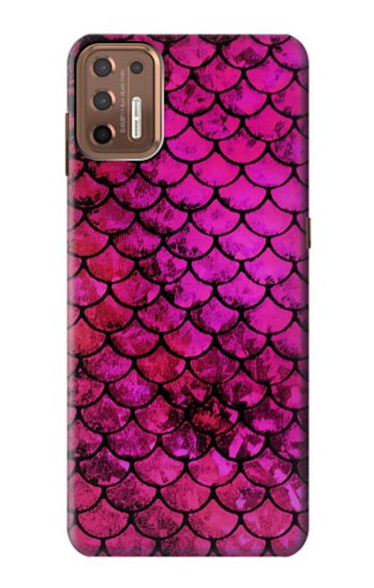 S3051 Pink Mermaid Fish Scale Case For Motorola Moto G9 Plus