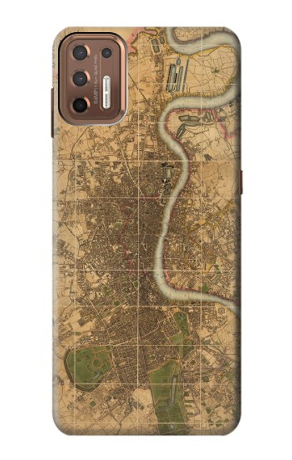 S3230 Vintage Map of London Case For Motorola Moto G9 Plus