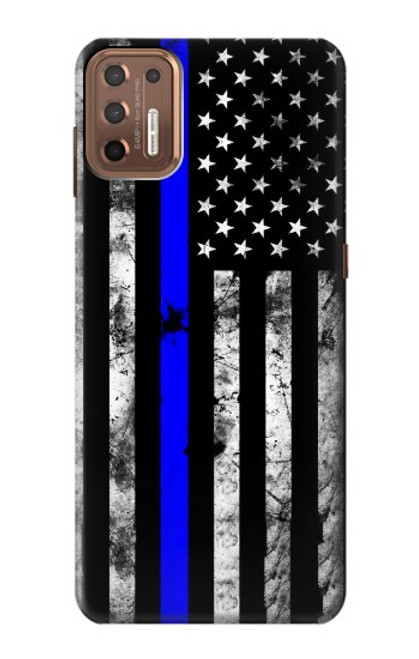 S3244 Thin Blue Line USA Case For Motorola Moto G9 Plus