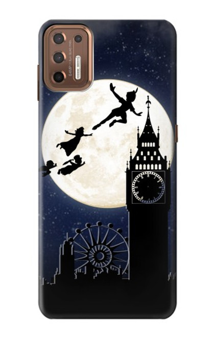 S3249 Peter Pan Fly Full Moon Night Case For Motorola Moto G9 Plus