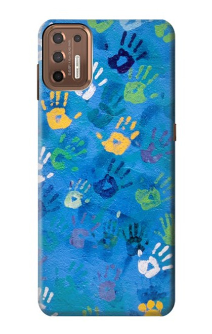 S3403 Hand Print Case For Motorola Moto G9 Plus