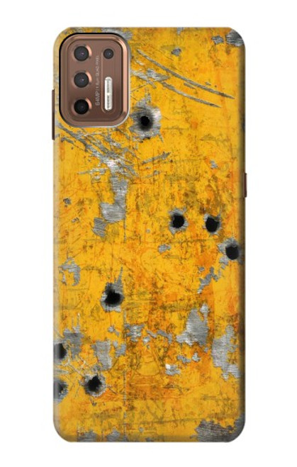 S3528 Bullet Rusting Yellow Metal Case For Motorola Moto G9 Plus