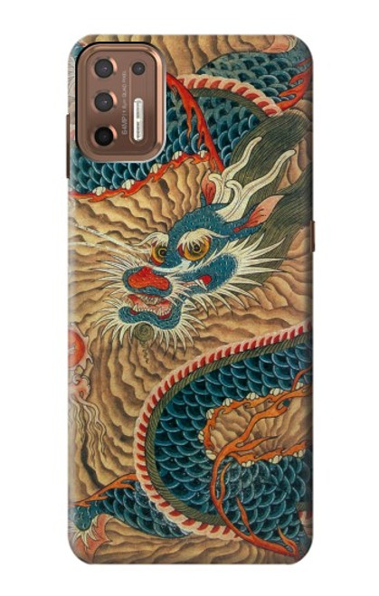 S3541 Dragon Cloud Painting Case For Motorola Moto G9 Plus