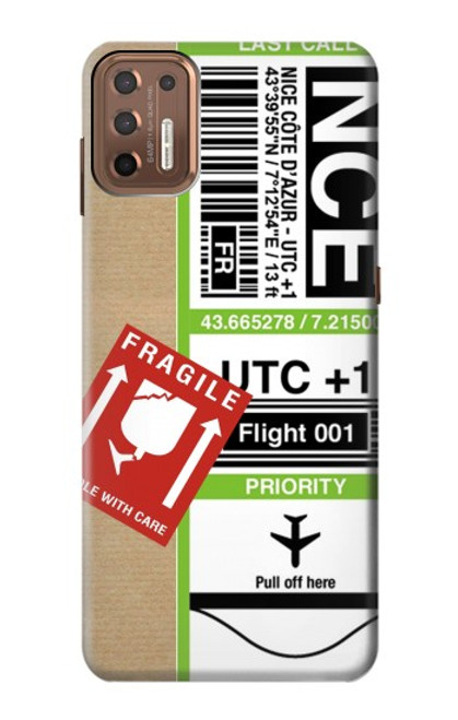 S3543 Luggage Tag Art Case For Motorola Moto G9 Plus