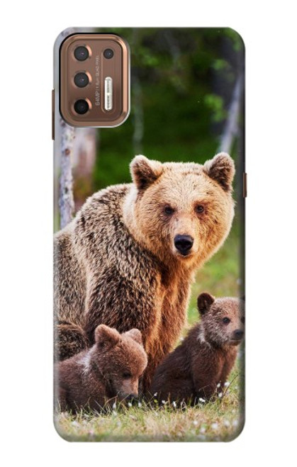 S3558 Bear Family Case For Motorola Moto G9 Plus