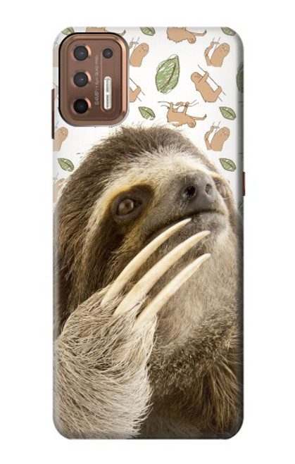 S3559 Sloth Pattern Case For Motorola Moto G9 Plus