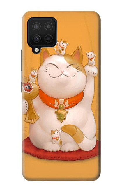 S1217 Maneki Neko Lucky Cat Case For Samsung Galaxy A42 5G