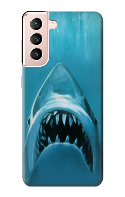 S0830 White Shark Case For Samsung Galaxy S21 5G