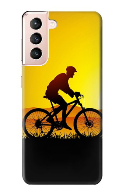 S2385 Bicycle Bike Sunset Case For Samsung Galaxy S21 5G