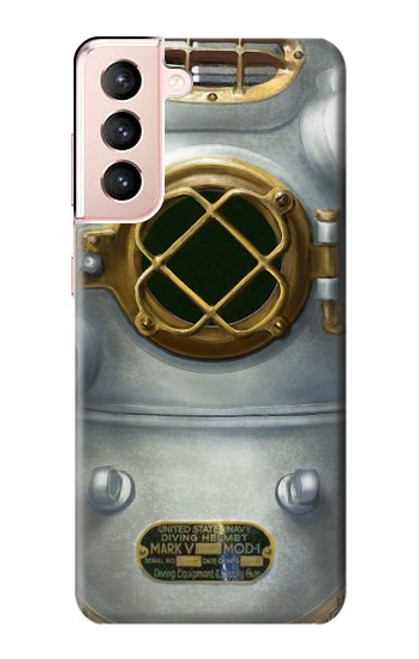 S2646 Vintage Deep Sea Diver Helmet Case For Samsung Galaxy S21 5G