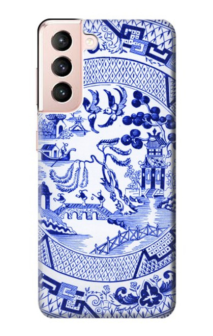 S2768 Willow Pattern Graphic Case For Samsung Galaxy S21 5G