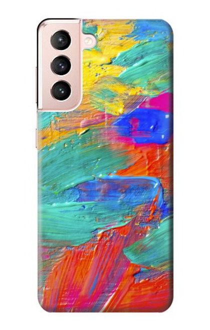 S2942 Brush Stroke Painting Case For Samsung Galaxy S21 5G