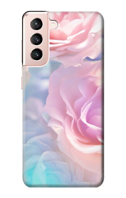 S3050 Vintage Pastel Flowers Case For Samsung Galaxy S21 5G