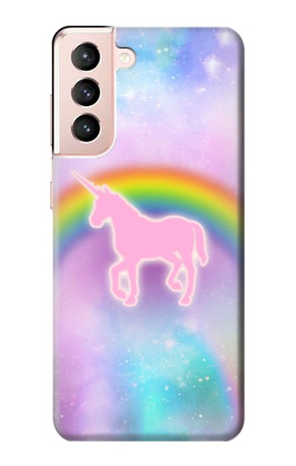S3070 Rainbow Unicorn Pastel Sky Case For Samsung Galaxy S21 5G