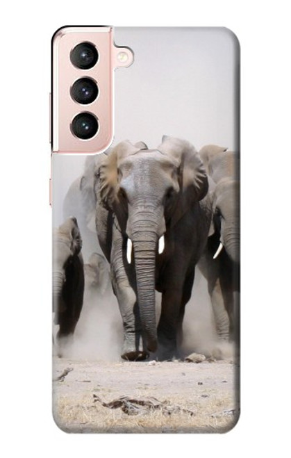S3142 African Elephant Case For Samsung Galaxy S21 5G