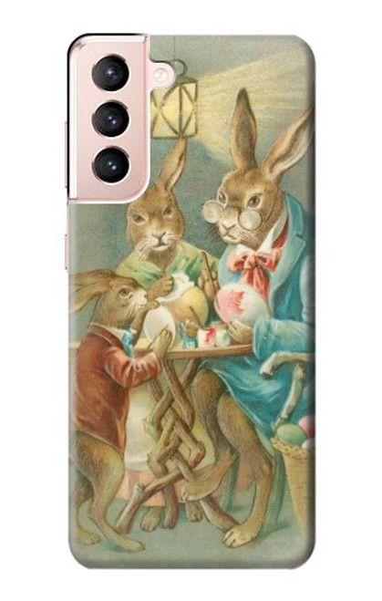 S3164 Easter Rabbit Family Case For Samsung Galaxy S21 5G