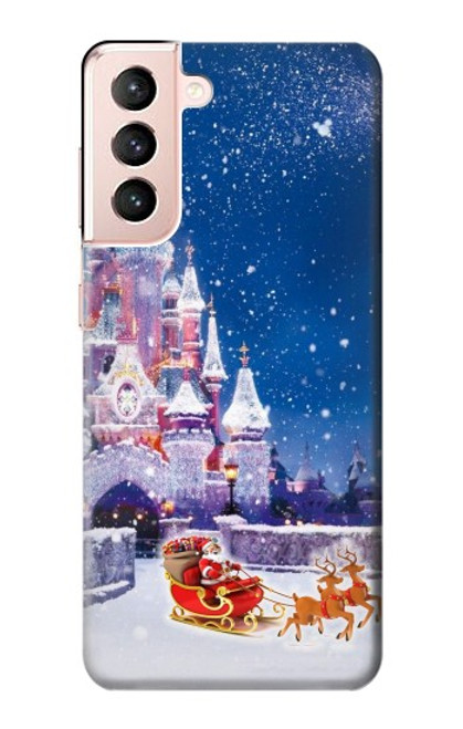 S3282 Santa Xmas Castle Case For Samsung Galaxy S21 5G