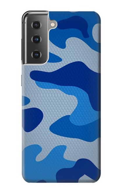 S2958 Army Blue Camo Camouflage Case For Samsung Galaxy S21 Plus 5G, Galaxy S21+ 5G