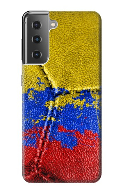 S3306 Colombia Flag Vintage Football Graphic Case For Samsung Galaxy S21 Plus 5G, Galaxy S21+ 5G