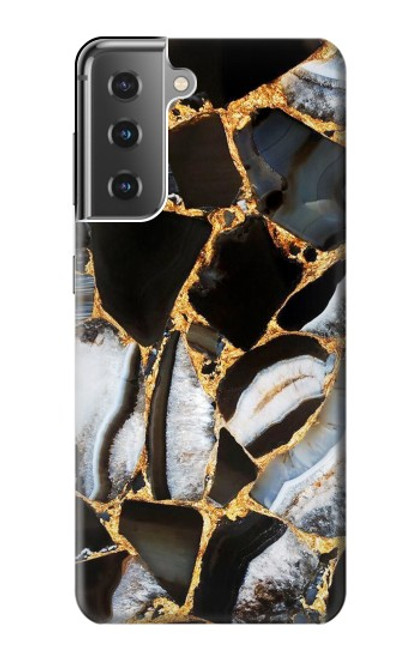 S3419 Gold Marble Graphic Print Case For Samsung Galaxy S21 Plus 5G, Galaxy S21+ 5G