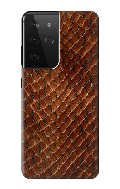 S0555 Snake Skin Case For Samsung Galaxy S21 Ultra 5G