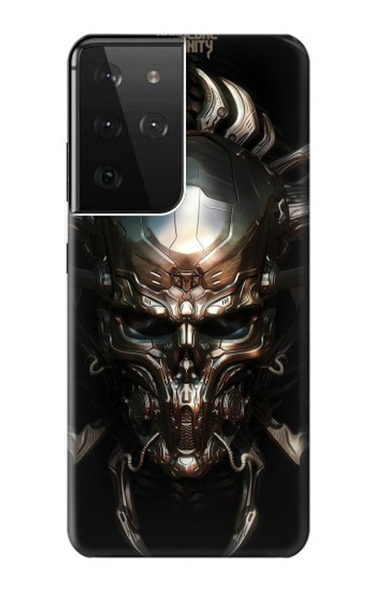 S1027 Hardcore Metal Skull Case For Samsung Galaxy S21 Ultra 5G