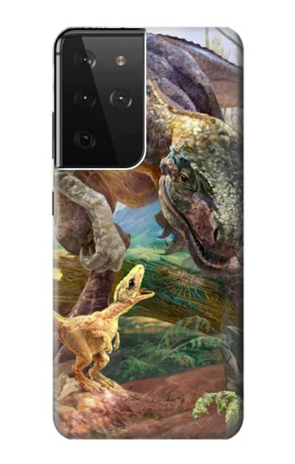 S1290 Dinosaurs T-Rex Case For Samsung Galaxy S21 Ultra 5G