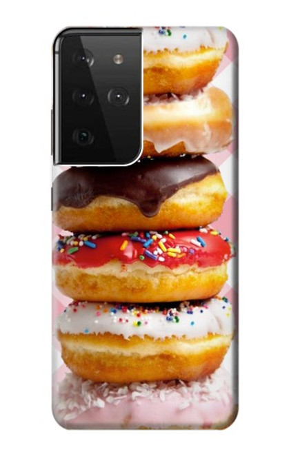 S2431 Fancy Sweet Donuts Case For Samsung Galaxy S21 Ultra 5G