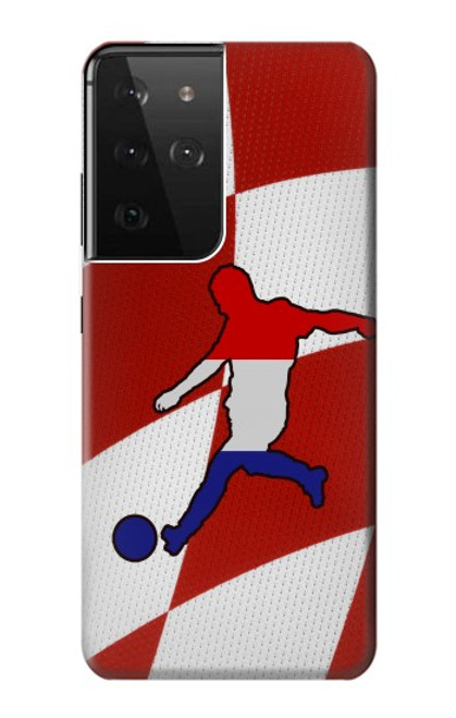 S2993 Croatia Football Soccer Case For Samsung Galaxy S21 Ultra 5G