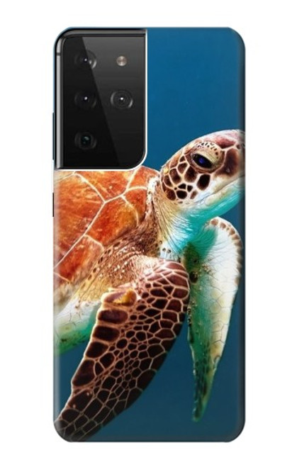 S3497 Green Sea Turtle Case For Samsung Galaxy S21 Ultra 5G